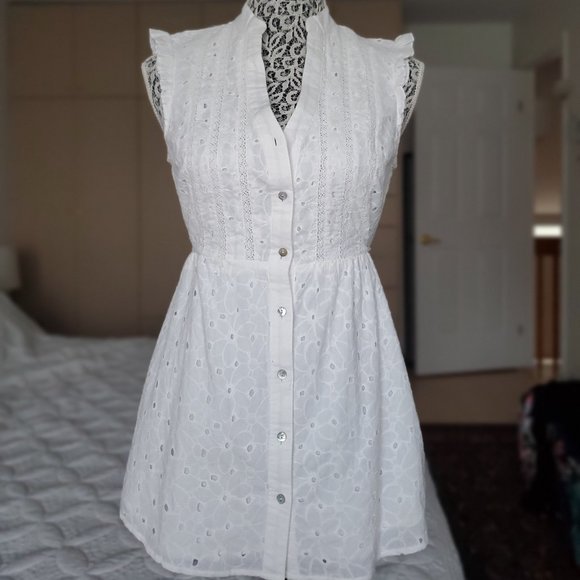 White Cotton Tunic - Picture 1 of 7
